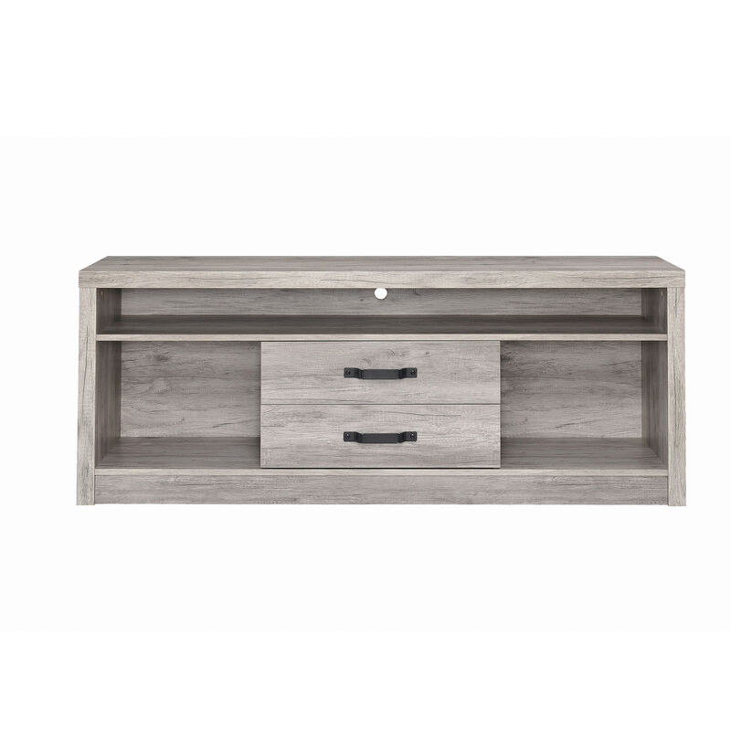 Fantastic Gray driftwood tv console image number 3