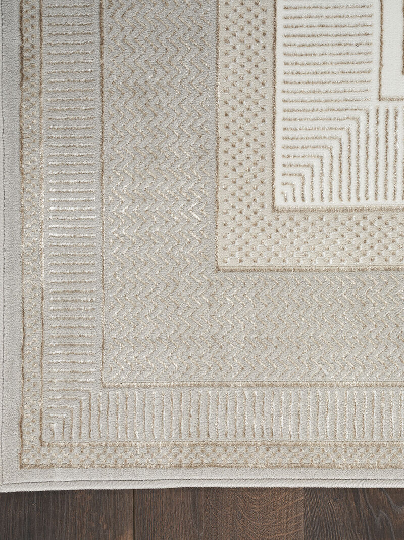 Glitz GLZ07 Ivory 2'3" x 7'6" Rug
