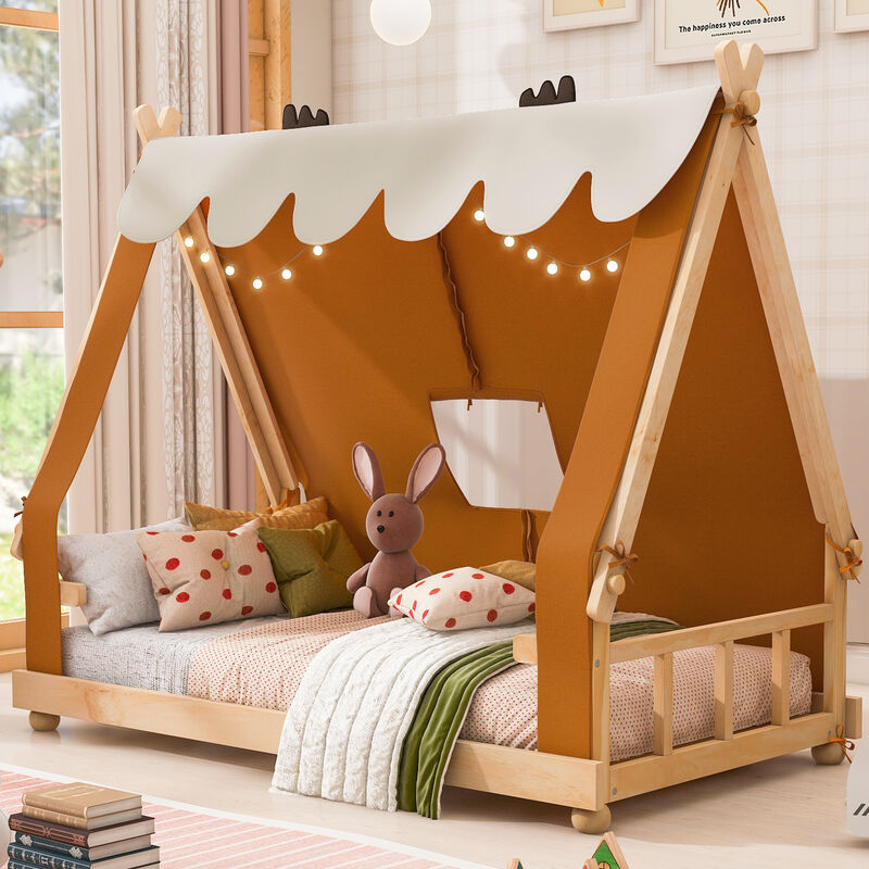 Fibark Kids Tent House Bed Frame image number 3