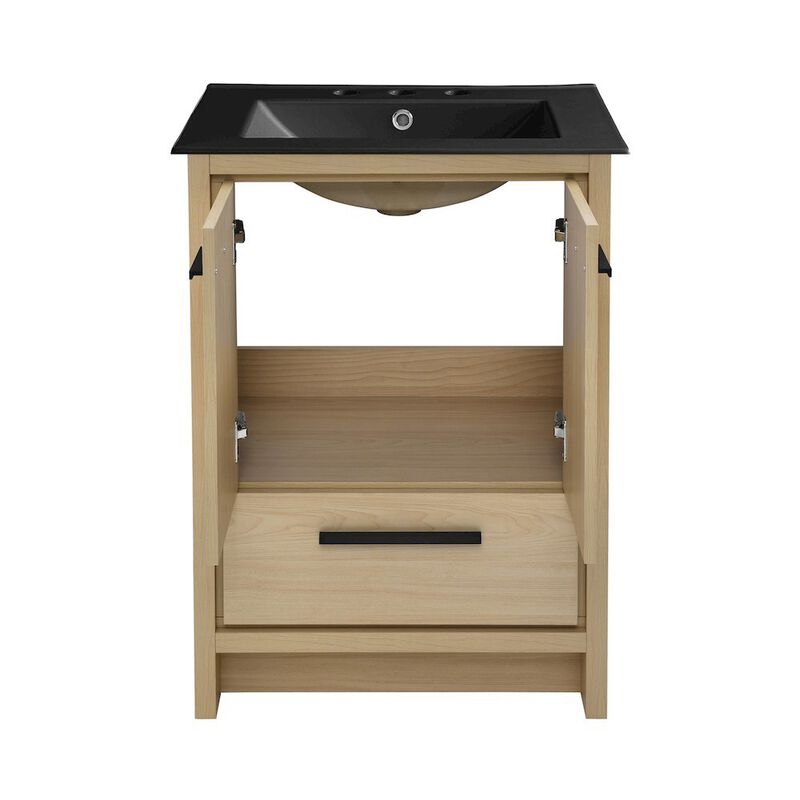 Virage 24 in. Bathroom Vanity with 3-Hole Ceramic Sink Top image number 3