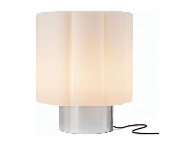 LED Modern Metal Glass Table Lamp For Living Room Bedroom Bedside White image number 0