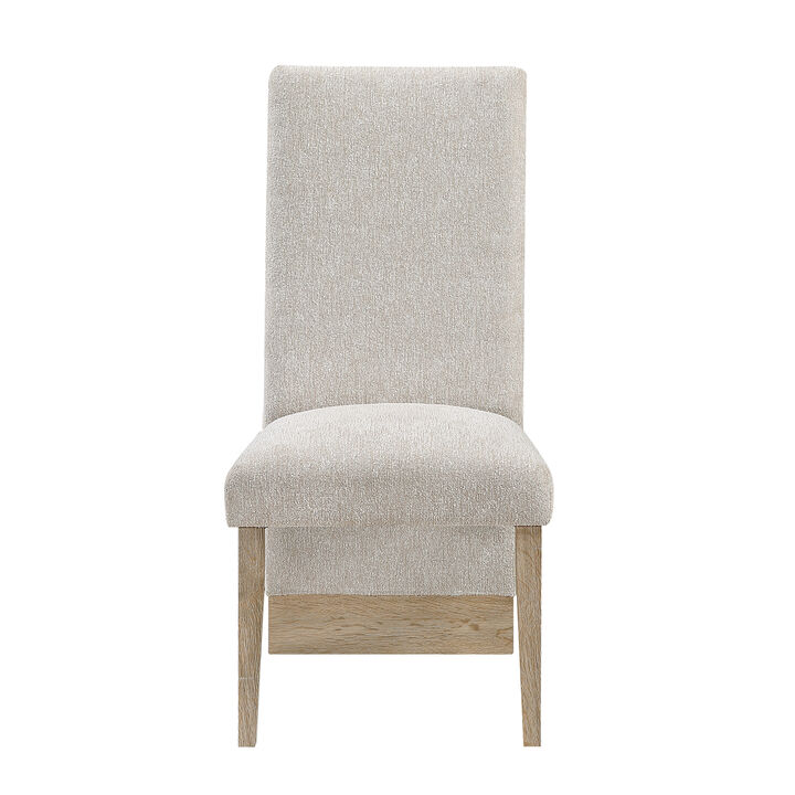 D12 Beige Natural Dining Chairs Set of 2