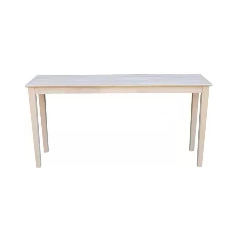 Hivvago Unfinished Solid Wood 5-ft. Farmhouse Console Sofa Table