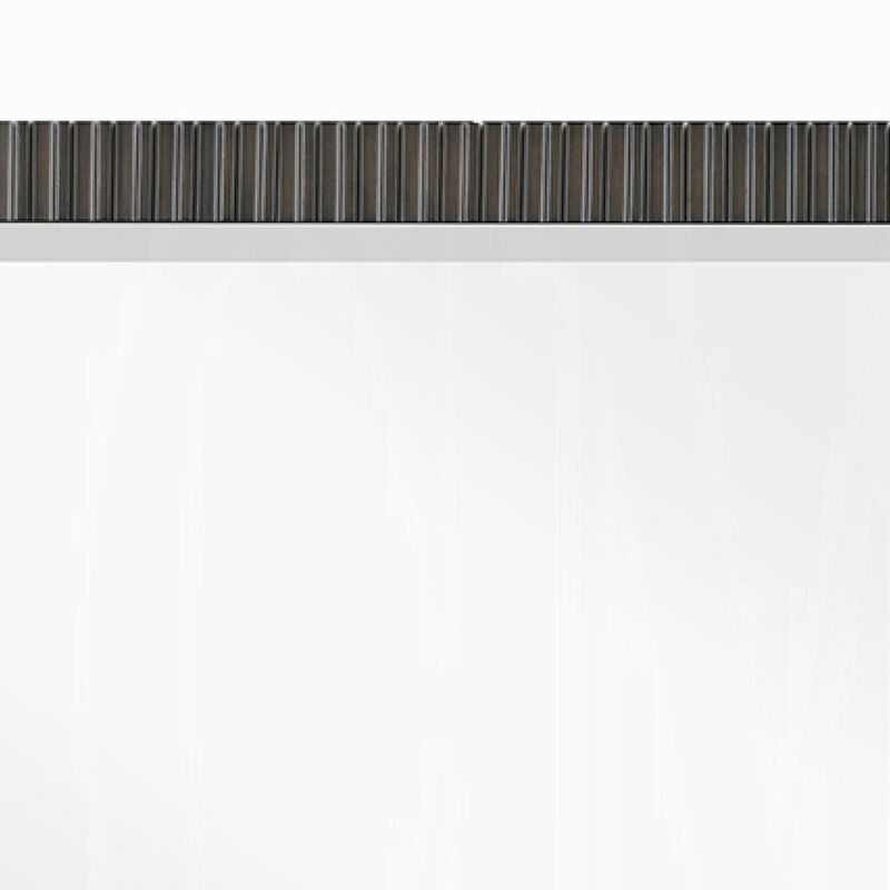 Jeh Dresser Mirror, Espresso Brown Wood, Sleek Rectangular Frame 36x42