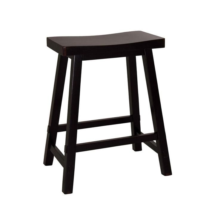 Liberty Furniture Creations 24 Inch Sawhorse Counter Stool - Black (RTA) in Various