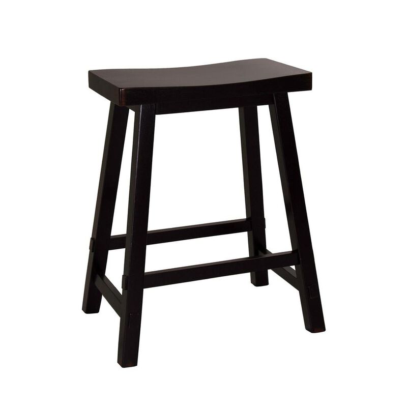 Liberty Furniture Creations 24 Inch Sawhorse Counter Stool - Black (RTA) in Various image number 0