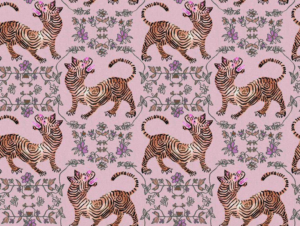 Ferrandi Light Pink Wallpaper