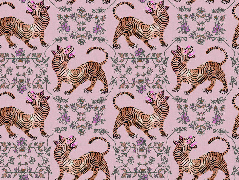 Ferrandi Light Pink Wallpaper image number 0
