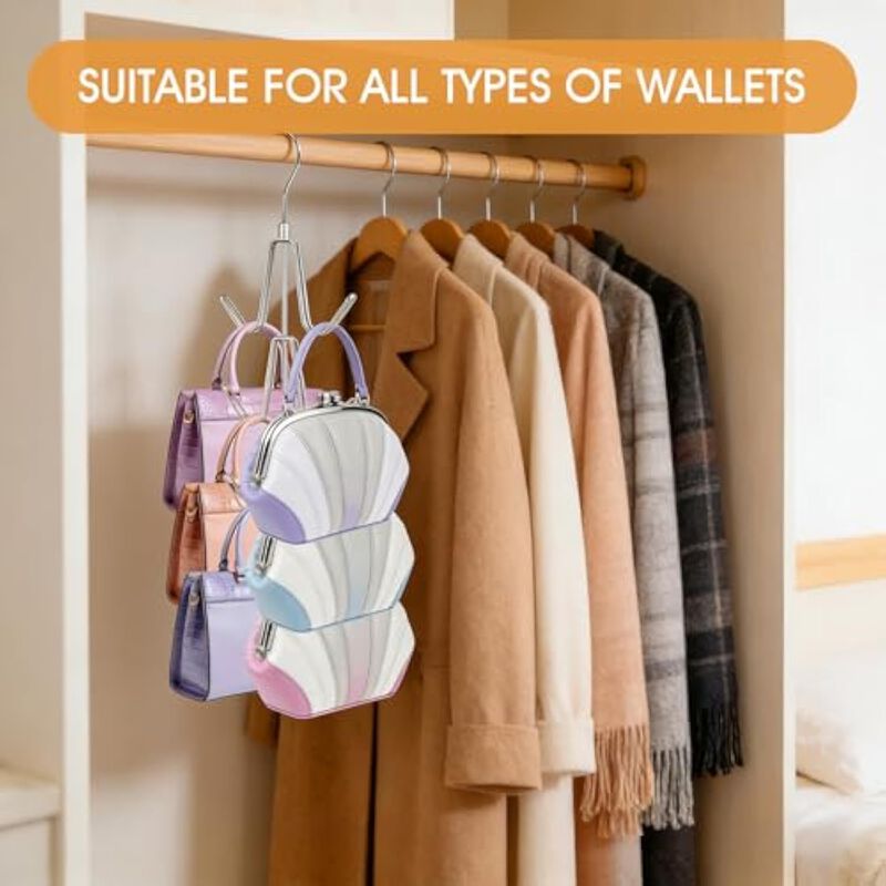 4-Tier Metal Skirt Hangers for Women | Adjustable Pants Space-Saving Hangers image number 3