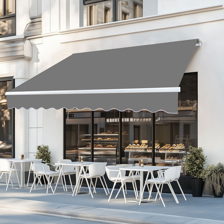 Waterproof Retractable Awning for Outdoor Shade and Weather Protection