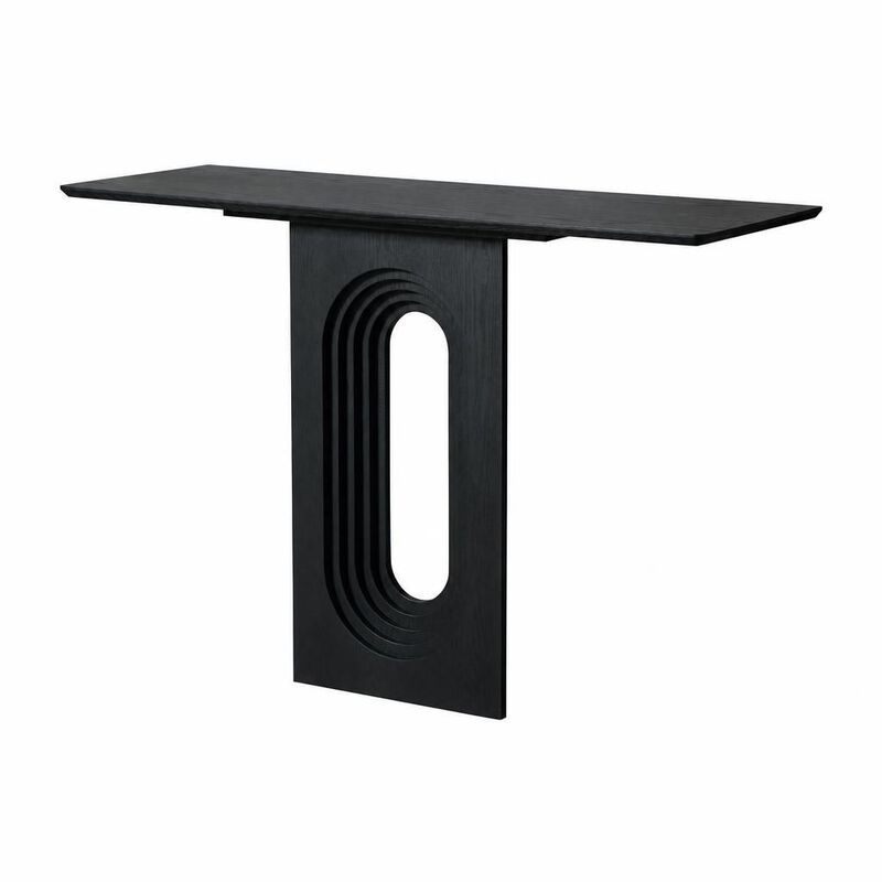 GOODSILO 47.24 Inch Narrow Console Table with Loopback Design, MDF Entryway Sofa Table for Living Room Hallway Entrance image number 0