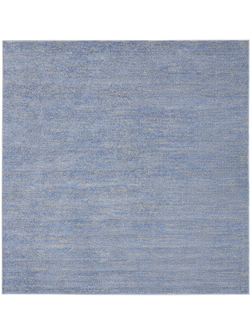 Nourison Essentials NRE01 Blue/Gray 7' x Square Rug image number 0