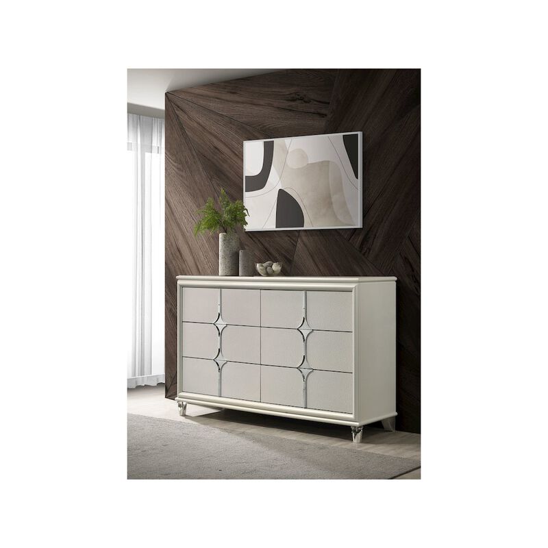 Coaster Co. of America Olivia 6-drawer Dresser Cabinet Pearl White image number 6
