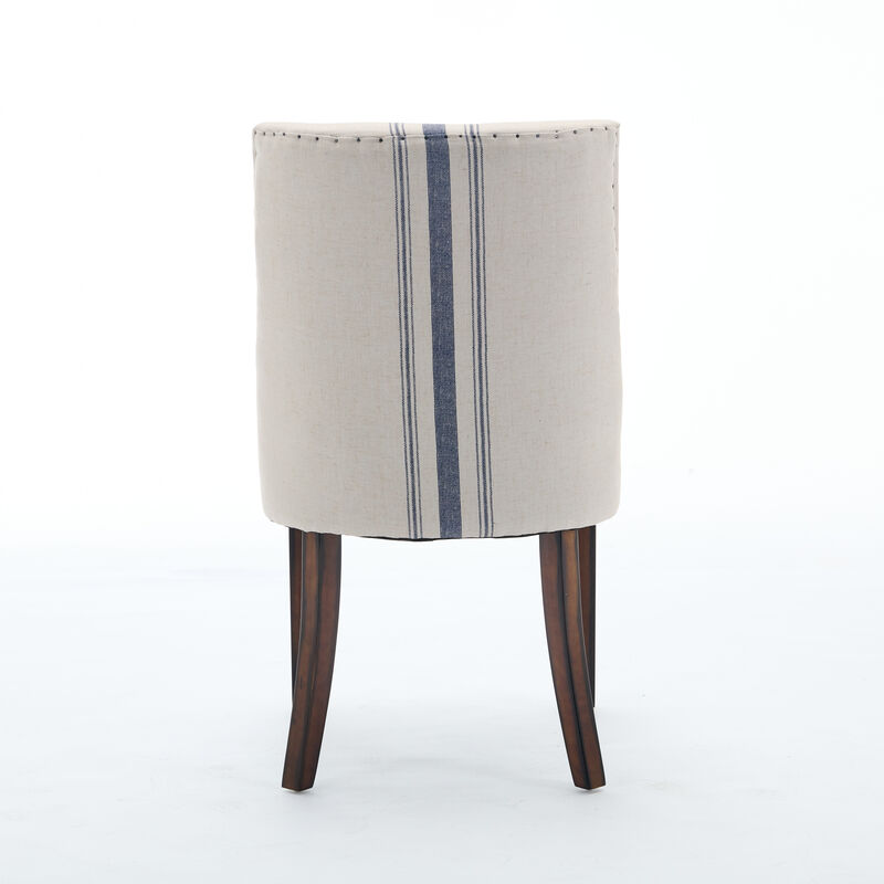 Merax Contemporary Fabric Dining Chairs 2 Pieces