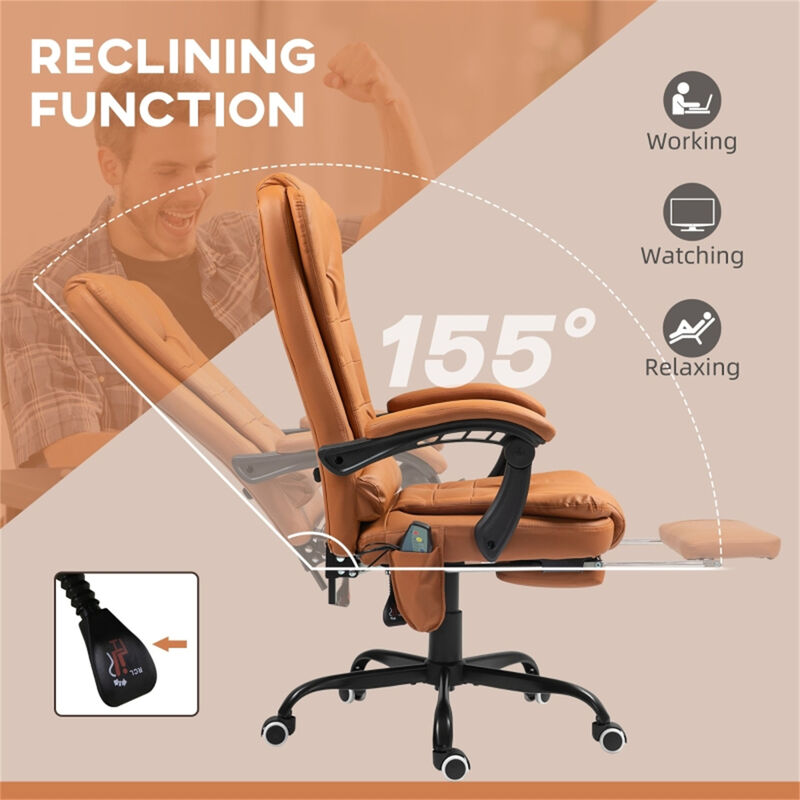 Massage Office Chair &ndash; Ergonomic Adjustable Desk Chair with Support