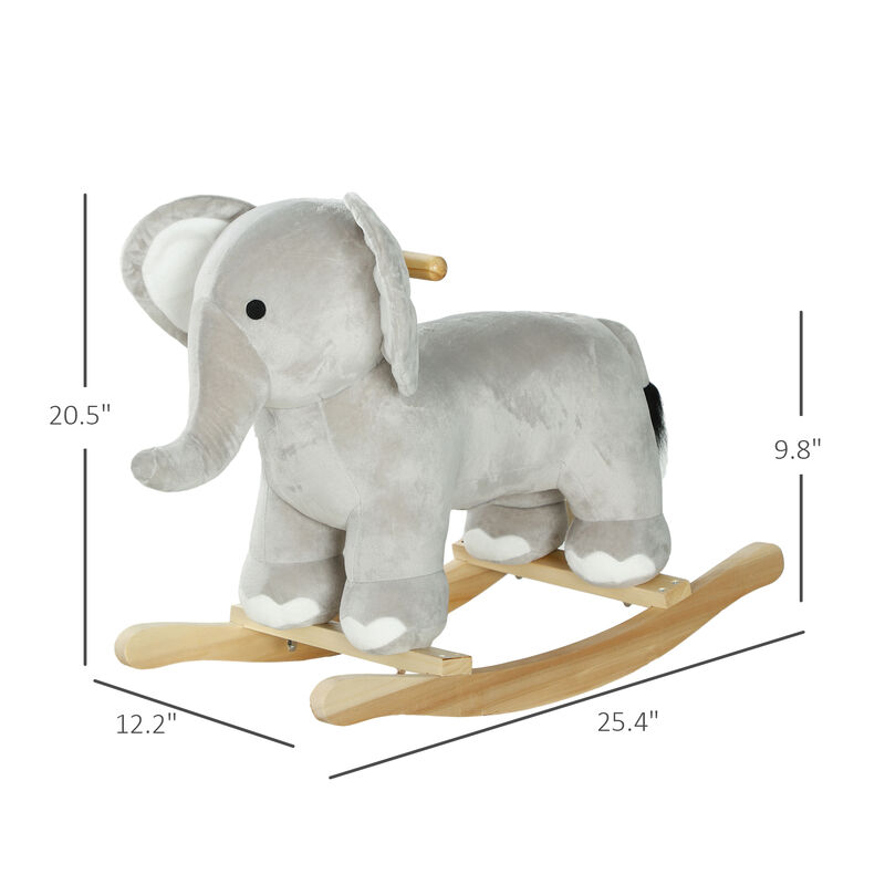 BreeBe Elephant Rocker with Realistic Sounds (Ages 2&ndash;4) image number 2