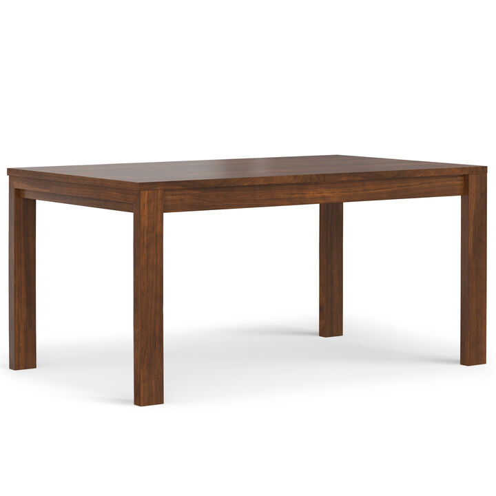 Wilson 60-76 inch x 36 inch Rectangle Transitional Extendable Dining Table in Walnut Veneer