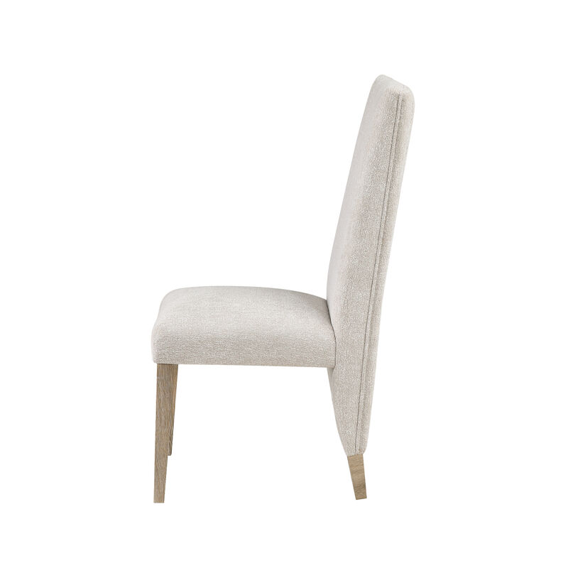 D12 Beige Natural Dining Chairs Set of 2 image number 4