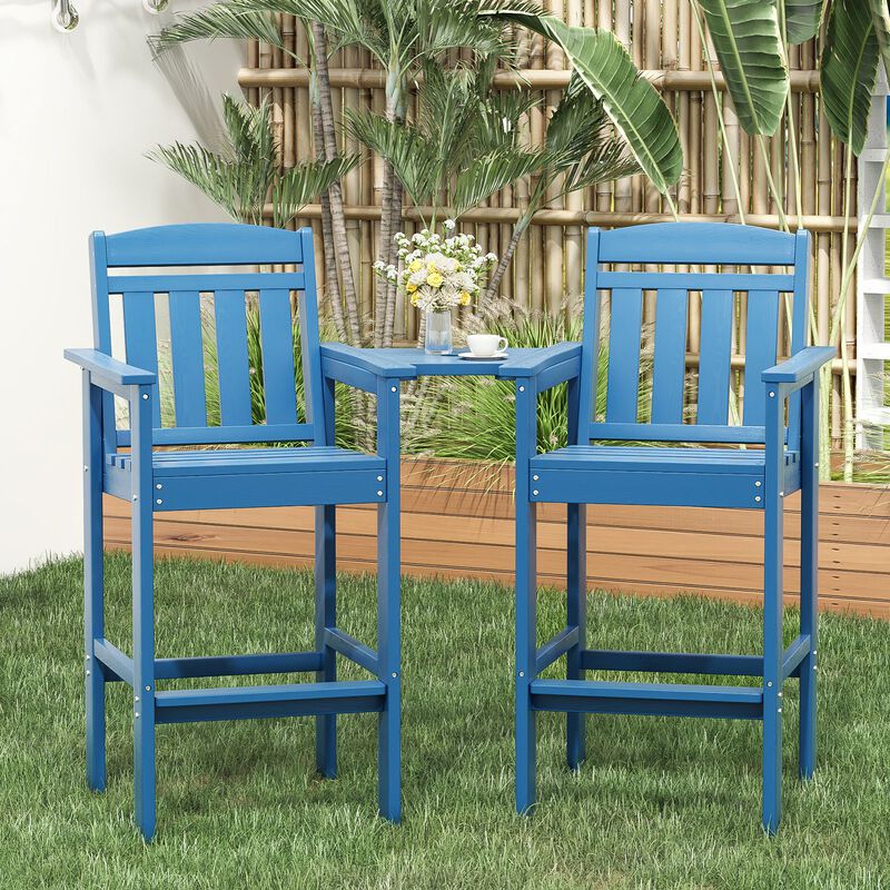 Hivvago Patio Bar Height Adirondack Chairs Set of 2 image number 6