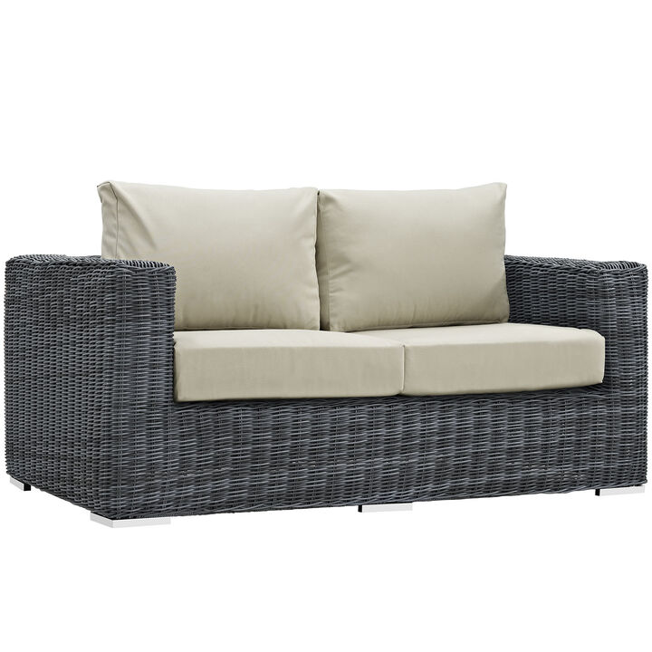 Modway - Summon Outdoor Patio Sunbrella&reg; Loveseat