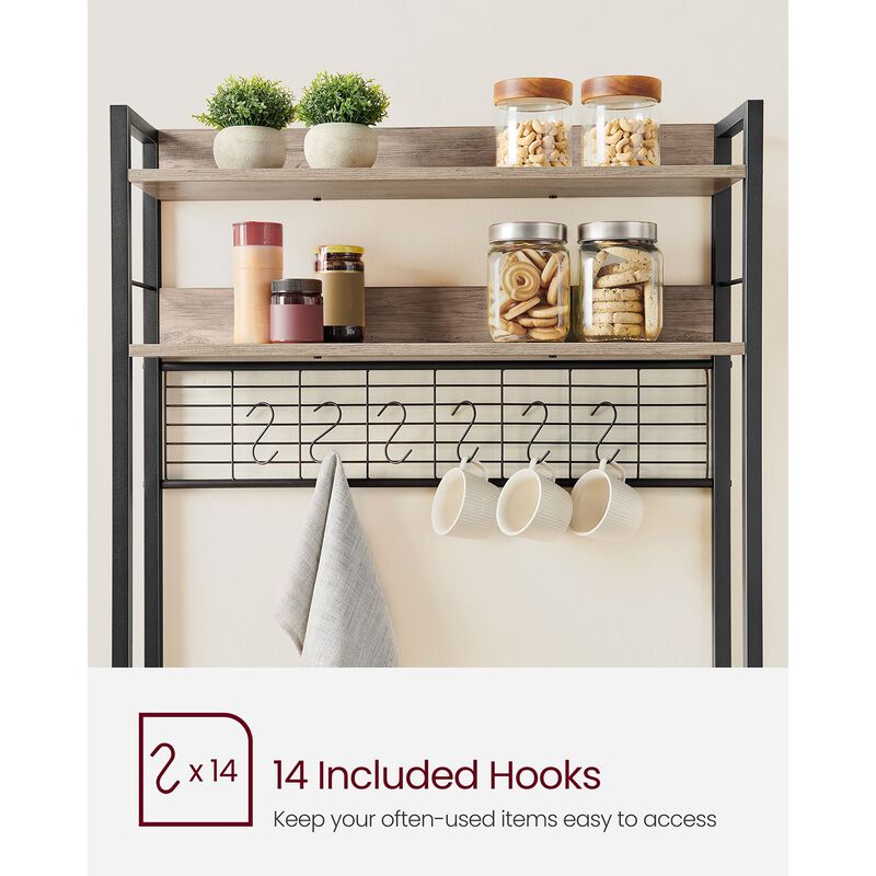 Bakers Rack with Power Outlet