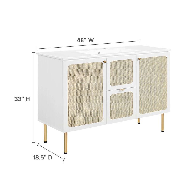 Chaucer 48" Single Sink Bathroom Vanity image number 1