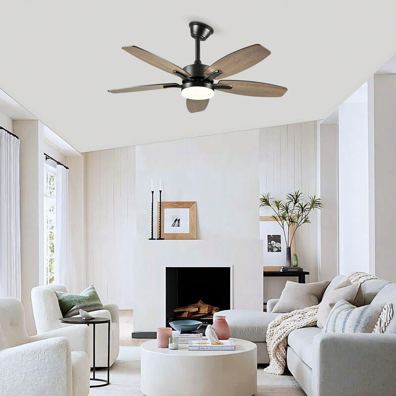 ELEMENT ACE 42 Inch 5 Plywood Blades Ceiling Fan with Lights and Remote Control, Quiet DC Motor 6 Speed Levels Reversible Fan for Indoor Living Room Bedroom Office Patio image number 9