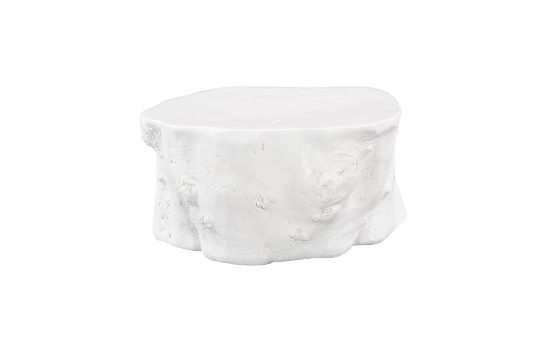Log White Coffee Table