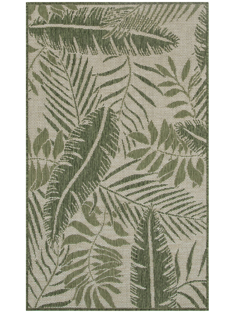 Garden Oasis GOA02 Ivory/Green 3' x 5' Rug