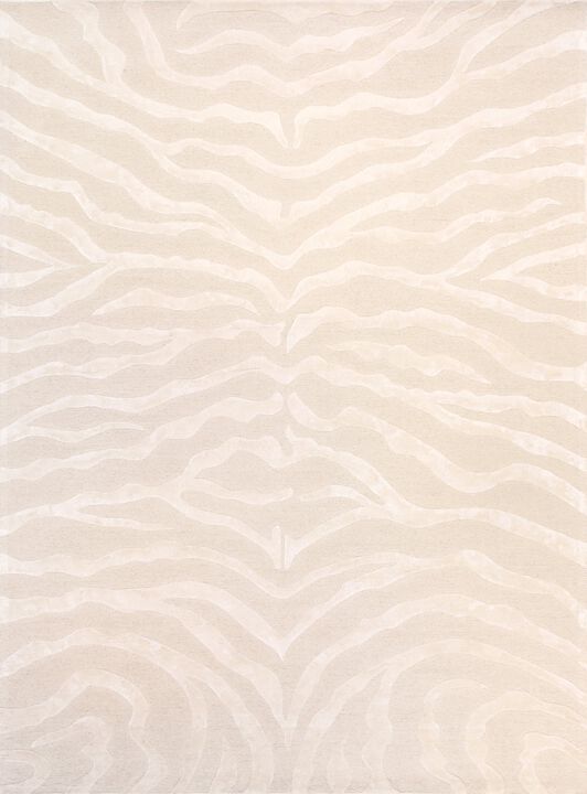 Pasargad Home Edgy Hand-Tufted Cream Transitional Area Rug