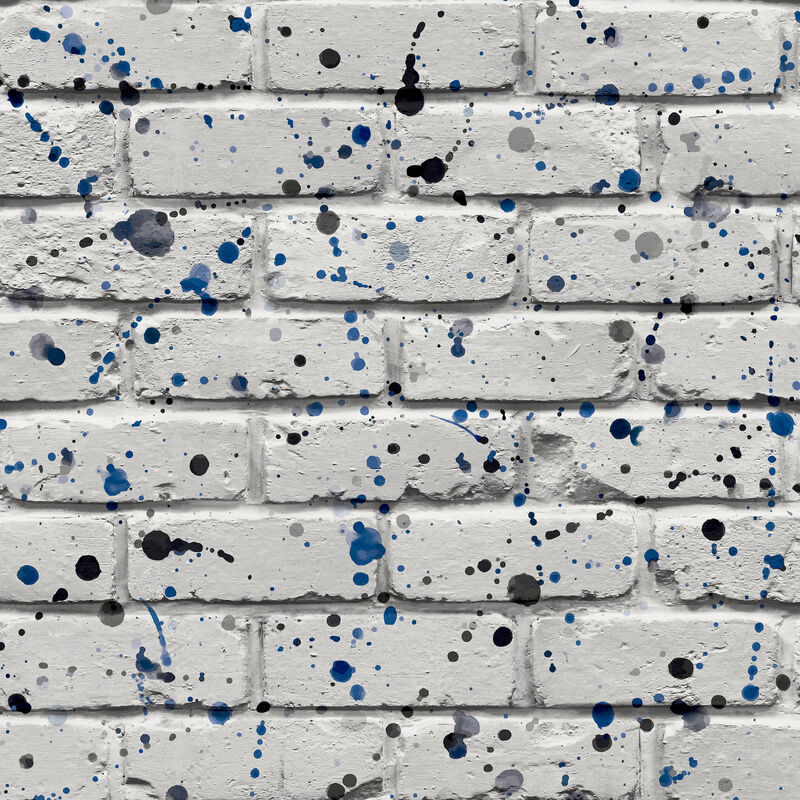Splatter Wall Grey Abstract Wallpaper image number 0