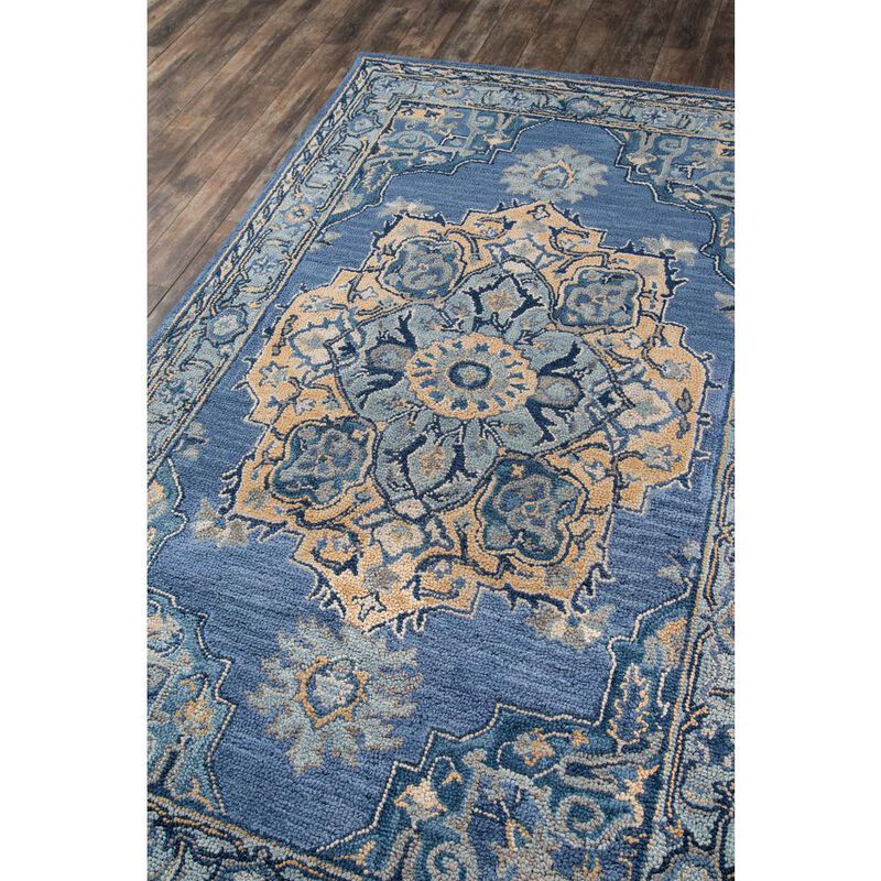 Momeni Traditional Rectangle Area Rug, Denim, 5' X 8'