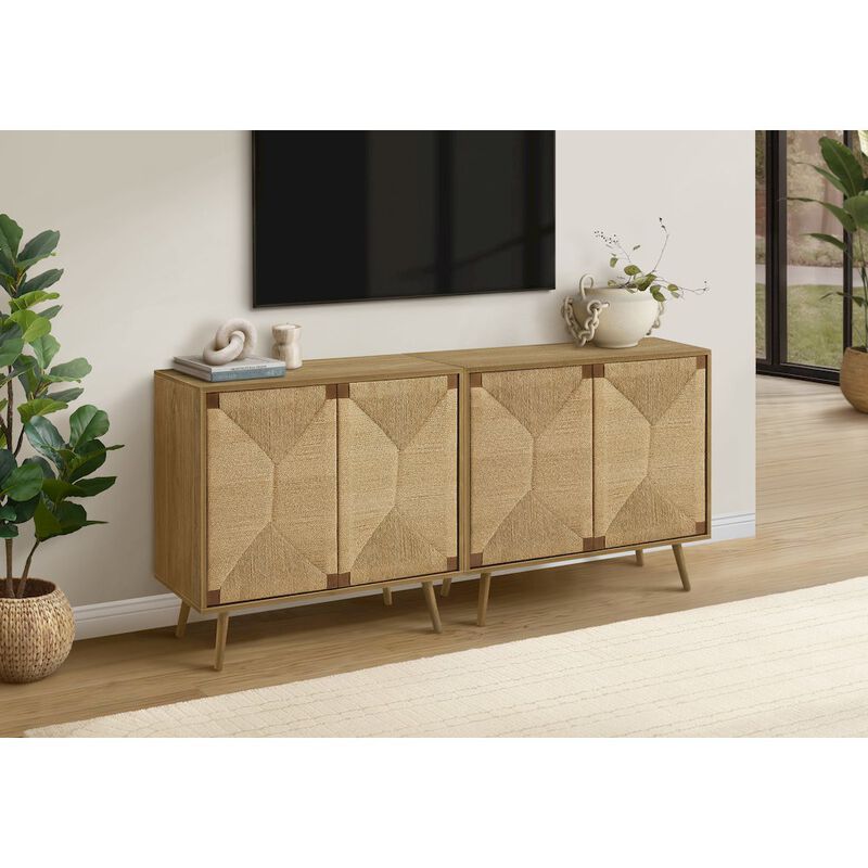 Monarch Accent Chest, 36" Wide, 2 Door Cabinet, Storage, Decorative image number 2