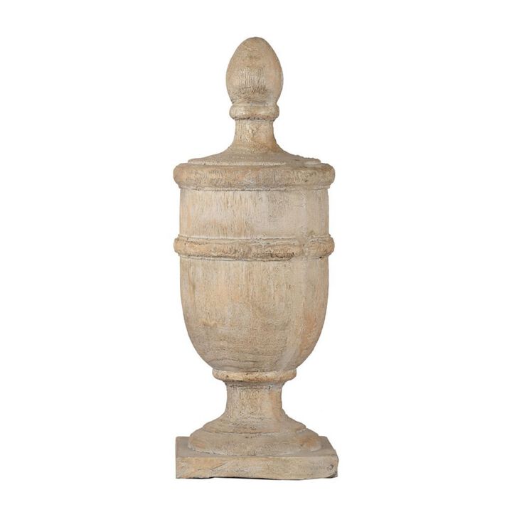 22" Brown Large Chester Finial Decorative Accent