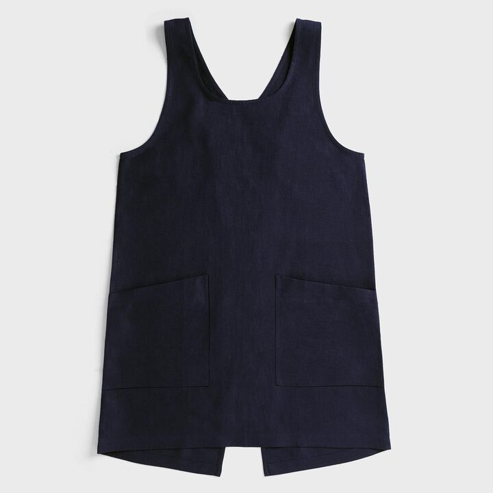 Solino Home 100% Pure Linen Apron - Linen Smock Apron