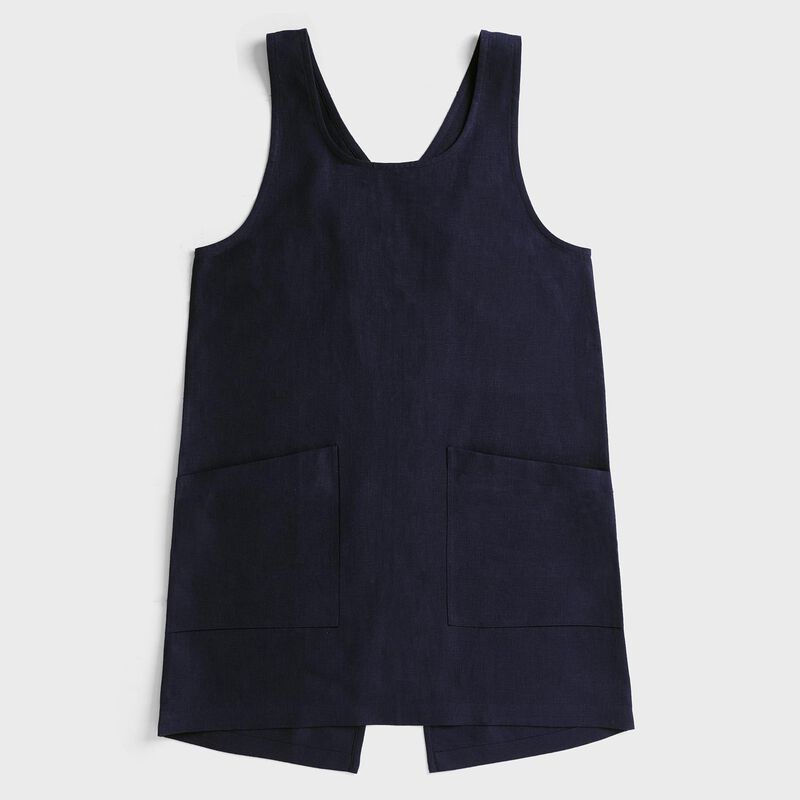 Solino Home 100% Pure Linen Apron - Linen Smock Apron image number 0