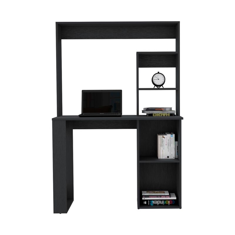 DEPOT E-SHOP Ethel Writing Computer Desk with Storage Shelves and Hutch