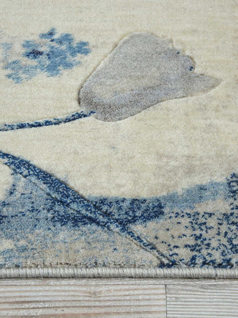 Somerset ST18 Ivory/Blue 2' x 5'9" Rug