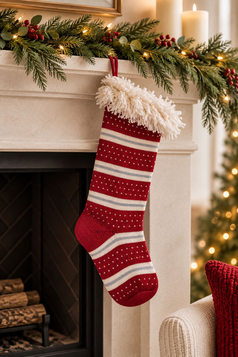 Santa Cuff Stocking image number 1
