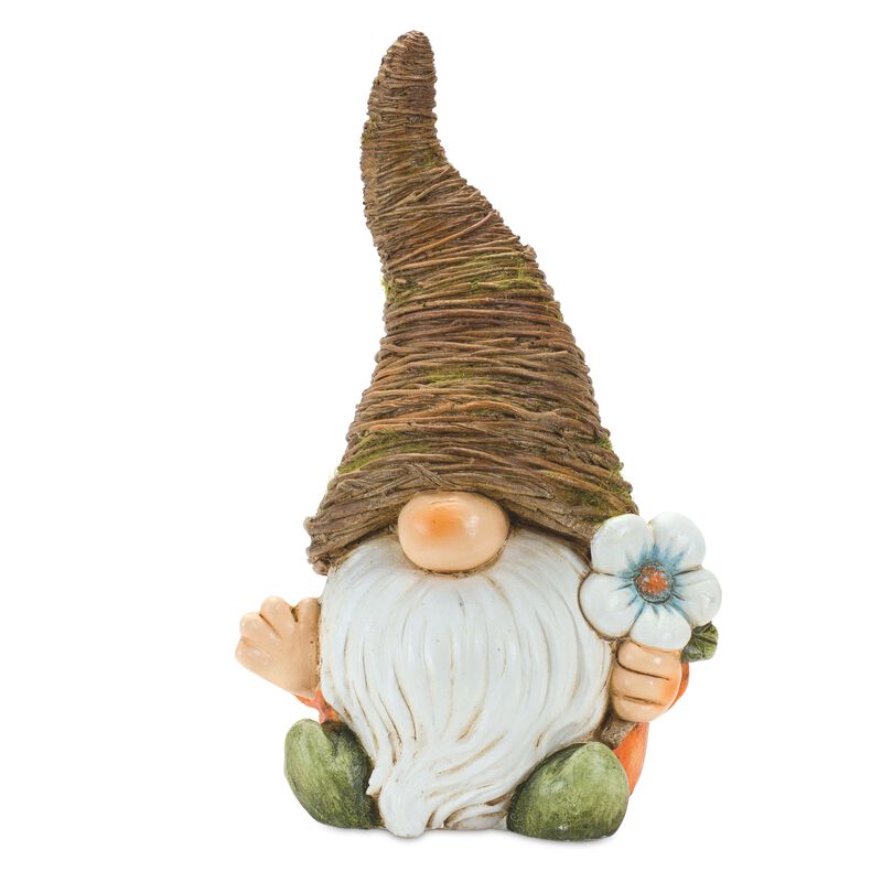Gnome Figurines (Set of 2) &ndash; MGO Garden Statues for Outdoor Lawn, Yard, and Patio