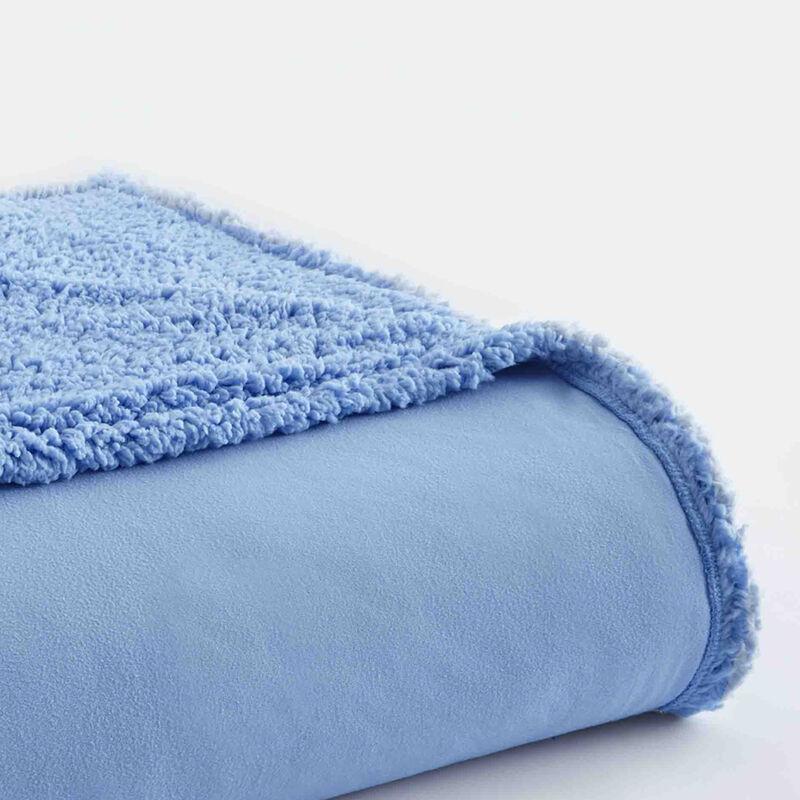 Micro Flannel Reverse to Sherpa Blanket, Full/Queen