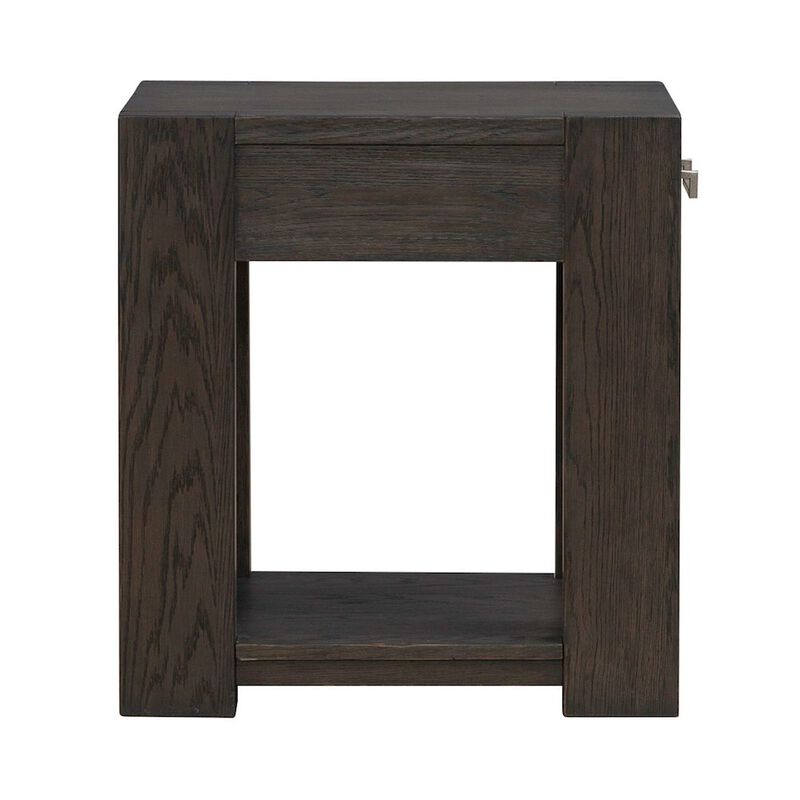 Liberty Furniture Lennox Hill Living Room Chairside Table  - Bark image number 3