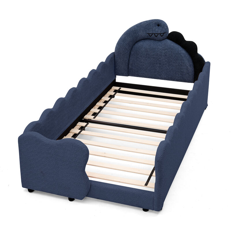 Ganwan Cute Dinosaur-Shaped Kids Bed Frame image number 8