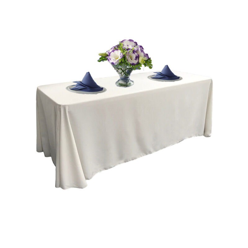 Polyester Poplin Tablecloth Rectangular Design for Dining, Weddings and Parties image number 1