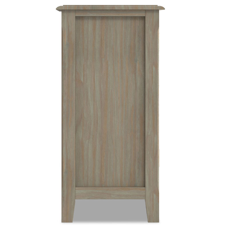 Burlington SOLID WOOD 30 inch Wide Transitional Low Storage Cabinet in Distressed Grey image number 5