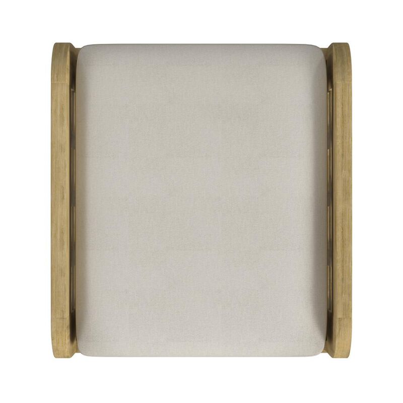 Butler Specialty Monhegan Teak Outdoor Ottoman, Light Brown