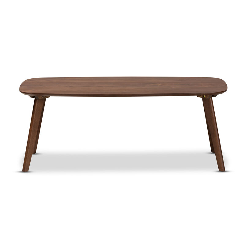 Baxton Studio Dahlia Mid Century Modern Walnut Finished Coffee Table