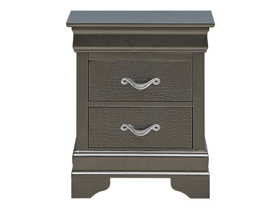 Lorana 2-Drawer Nightstand (24 in. H x 16 in. W x 21 in. D)