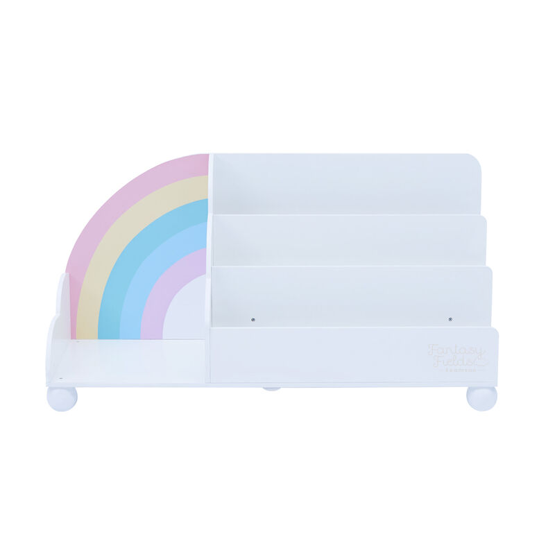 Rainbow Display Bookcase, White image number 3
