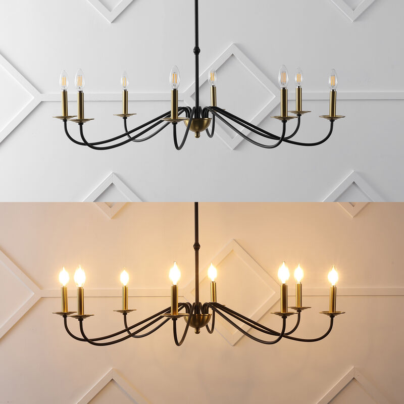 Wicklow Bohemian Farmhouse Iron LED Chandelier